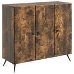 vidaXL Sideboard Ger&auml;ucherte Eiche 89 x 34,5 x 80 cm Holzwerkstoff