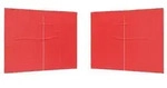 vidaXL Party Zelt Seitenteil 2 pcs Rot 300 x 195 cm PE und Stahl