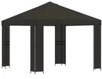 vidaXL Pavillon 3 x 3 m Anthrazit Polyester und Stahl 190