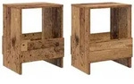 vidaXL Magazinregal 2 pcs Altholz 35 x 30 x 45 cm