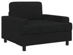 vidaXL Sessel Schwarz Stoff