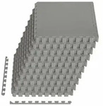 vidaXL Fu&szlig;matten 50 pcs Grau 18 m2 EVA-Schaum