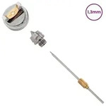 vidaXL HVLP Spritzpistole D&uuml;se 1,3 mm D&uuml;se Silber Edelstahl