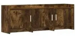 vidaXL TV-Schr&auml;nk 130 x 33 x 47 cm Ger&auml;ucherte Eiche Holzwerkstoff