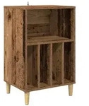 vidaXL Plattenspielerst&auml;nder Eichenholz 47 x 39,5 x 74,5 cm