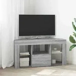 vidaXL Eck-LED-TV-Schrank Graues Sonoma 106 x 40 x 50 cm Holzwerkstoff