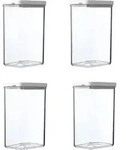 Mepal | Omnia Vorratsdosen-Set | rechteckig 2000 ml | Nordic White | ideale