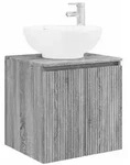 vidaXL Wandmontierte Waschtisch Grau Sonoma 49,5 x 44,5 x 65 cm