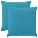 vidaXL Kissenbezug 2 pcs HEERLEN Himmelblau 65 x 65 cm Polyester
