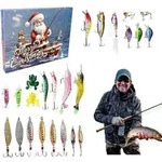 Adventskalender 2025 24 Angelk&ouml;der Set f&uuml;r Angler Weihnachtsgeschenk