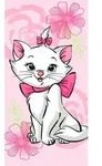 Disney Marie Pink Flower Badehandtuch, Strandtuch 70*140cm