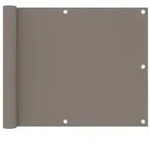 vidaXL Balkon-Sichtschutz Taupe 75x300 cm Oxford-Gewebe