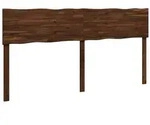 vidaXL Kopfteil mit Live Edge ROSTOCK Dunkelbraun 200 cm