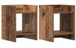 vidaXL Pflanzenst&auml;nder 2 pcs Altholz 30 x 30 x 40 cm Holzwerkstoff
