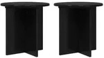 vidaXL Pflanzenst&auml;nder 2 pcs Schwarz 40 x 40 x 40 cm Holzwerkstoff