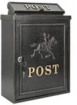 vidaXL Wandmontierter Briefkasten Bronze 29 x 13 x 41 cm Gussaluminium