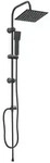 vidaXL Duschsystem Schwarz 47 x 20 x 95 cm Edelstahl