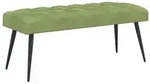 vidaXL Bank mit Knopfheftung Hellgr&uuml;n 110 x 40 x 46 cm Samt