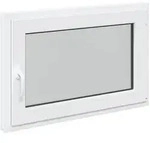 Kellerfenster RISOR Wei&szlig; 90 x 50 cm PVC und Glas