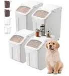 VEVOR Reis-Aufbewahrungsbeh&auml;lter Vorratsdosen Hundefutterspender 4 Stk. 2 x 15...