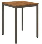 vidaXL Gartentisch Natur und Kaffee 60 x 60,5 x 75 cm