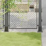 vidaXL Pfostentr&auml;ger Quadrat 12 Stk. 81x81mm Pulverbeschichteter Stahl