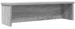 vidaXL K&uuml;chenregal Stapelbar Grau Sonoma 60x15x16 cm Holzwerkstoff