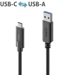 PureLink Premium USB 3.1 Gen. 2 Kabel, USB St. A/ USB St. C, schwarz, 0,5 m