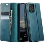 Handyh&uuml;lle A52S A52 Leder RFID Luxury Blaugr&uuml;n mit RFID