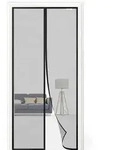 Fliegengitter T&uuml;r 120x230cm Schwarz Magnetische Balkont&uuml;r ohne Bohren