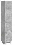 vidaXL Schrankset 2 pcs Betongrau 34,5 x 33 x 90 cm Holzwerkstoff