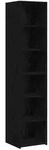 vidaXL Sideboard Schwarze Eiche 40 x 41 x 185 cm Holzwerkstoff