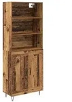 vidaXL Highboard 2 pcs Altholz Holzwerkstoff