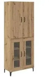 vidaXL Highboard Artisan-Eiche 69,5 x 34 x 180 cm Holzwerkstoff