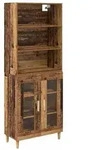 vidaXL Highboard Altholz 69,5 x 32,5 x 180 cm Holzwerkstoff