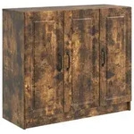 vidaXL Sideboard Ger&auml;ucherte Eiche 89 x 34,5 x 77 cm Holzwerkstoff
