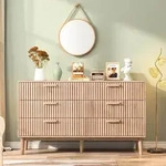Kommode Holz 100cm Breit 34cm Tief 6 Schubladen