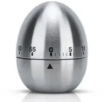 Intirilife Eieruhr in SILBER &ndash; Rostfreier Edelstahl K&uuml;chentimer in elegantem