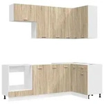 vidaXL K&uuml;cheneinheit LYON 8 pcs Sonoma-Eiche Holzwerkstoff