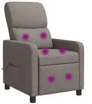 vidaXL Massage Relaxsessel Taupe