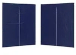 vidaXL Party Zelt Seitenteil 2 pcs Blau 200 x 195 cm PE und Stahl