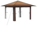 vidaXL Gazebo ohne Seitenwand Beige und Braun