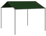 vidaXL Pavillon 4 x 4 x 2,6 m Taupe Polyester und Stahl