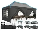 Quictent Faltpavillon 3x6m wasserdicht | Partyzelt, Pop-Up Pavillon,...