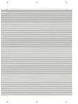 vidaXL Plissee Hellgrau 110x100 cm Stoffbreite 109,4 cm Polyester