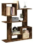 vidaXL Raumteiler-B&uuml;cherregal R&auml;uchereiche 92x29x112 cm Holzwerkstoff