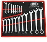 FAMEX 10349-19 Gabel-Ringschl&uuml;ssel Satz in Tasche - Ringmaulschl&uuml;ssel -