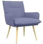 vidaXL Sessel Jeans blau Stoff