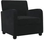 vidaXL Sessel Schwarz Samt