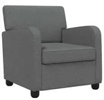 vidaXL Sessel Dunkelgrau Stoff